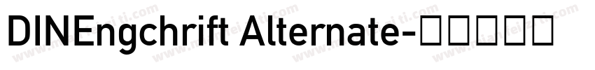 DINEngchrift Alternate字体转换